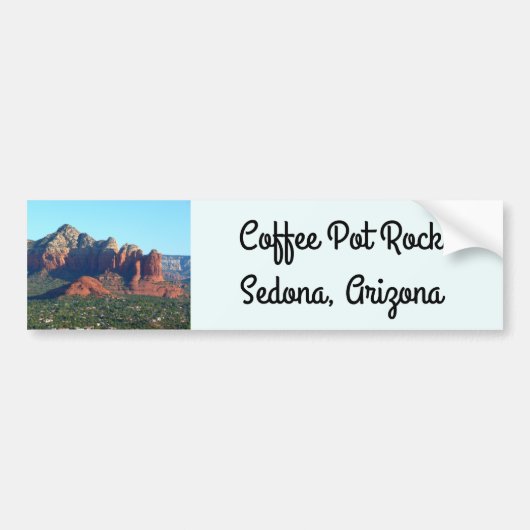 Kaffee Pot Rock I in Sedona Autoaufkleber (Vorne)
