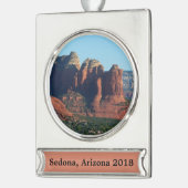 Kaffee Pot Rock I in Sedona Banner-Ornament Silber (Links)