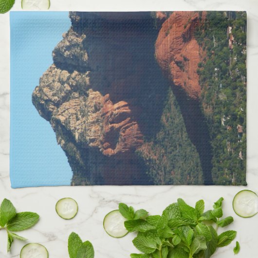 Kaffee Pot Rock I in Sedona Geschirrtuch (Gefaltet)