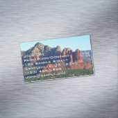 Kaffee Pot Rock I in Sedona Magnetische Visitenkarte (Beispiel)