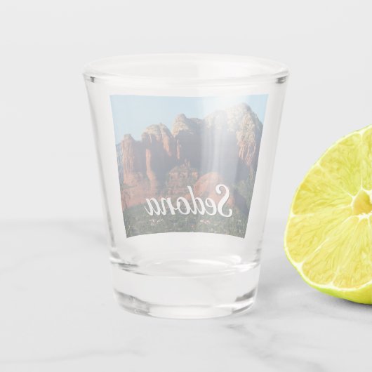 Kaffee Pot Rock I in Sedona Schnapsglas (Rückseite)