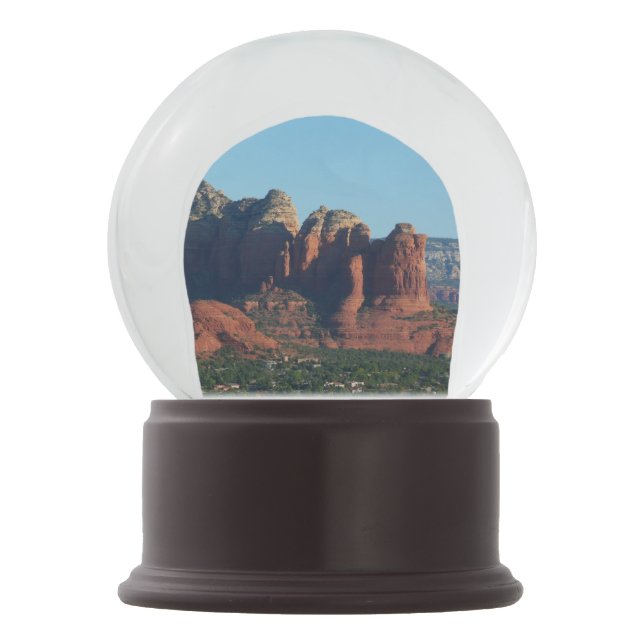 Kaffee Pot Rock I in Sedona Schneekugel (Vorderseite)