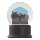 Kaffee Pot Rock I in Sedona Schneekugel (Rückseite)