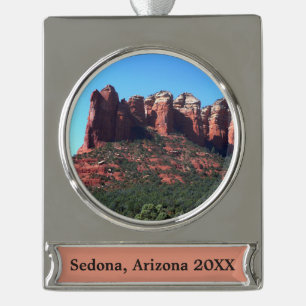 Kaffee Pot Rock II in Sedona Arizona Banner-Ornament Silber