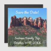 Kaffee Pot Rock II in Sedona Arizona Magnetkarte (Vorne/Hinten)