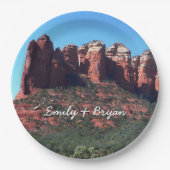 Kaffee Pot Rock II in Sedona Arizona Pappteller (Vorderseite)