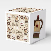 Kaffee Pot und Cup hausgemachte Kuchen Geschenkschachtel (Vorderseite)