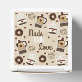 Kaffee Pot und Cup hausgemachte Kuchen Geschenkschachtel (Oben)