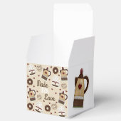 Kaffee Pot und Cup hausgemachte Kuchen Geschenkschachtel (Geöffnet)