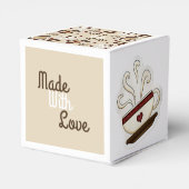 Kaffee Pot und Cup hausgemachte Kuchen Geschenkschachtel (Rückseite)