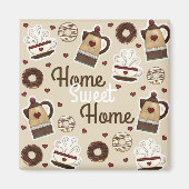 Kaffee Pot und Cup Magnet (Vorne)