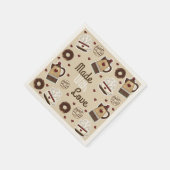 Kaffee Pot und Cup Serviette (Ecke)