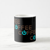 Kaffee Power (blau) Verwandlungstasse (Mittel)