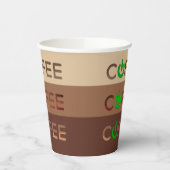 Kaffee Power (grün) Pappbecher (Links)