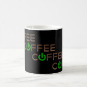 Kaffee Power (grün) Verwandlungstasse (Mittel)