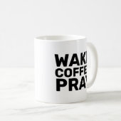 KAFFEE-PRAY-TASSE geweckt Kaffeetasse (VorderseiteRechts)