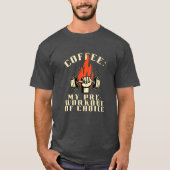 Kaffee Pre-Workout Black Red Grunge Fitness T-Shirt (Vorderseite)