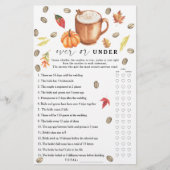 Kaffee Pumpkin-Brautparty Ein- oder Unterspiel (Vorderseite)