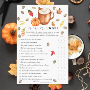 Kaffee Pumpkin-Brautparty Ein- oder Unterspiel