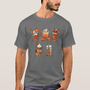 Kaffee Pumpkin Gewürz Junkie Latte Herbstkaffee Lo T-Shirt