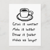 Kaffee Punk Postkarte (Vorderseite)