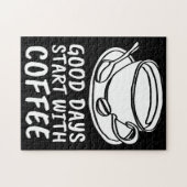 KAFFEE PUZZLE, GUTE TAGE BEGINNEN MIT KAFFEE PUZZLE (Horizontal)