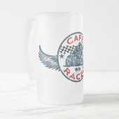 Kaffee-Racer Mattglas Bierglas (Vorderseite Links)