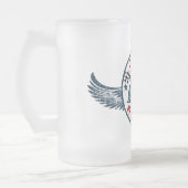 Kaffee-Racer Mattglas Bierglas (Links)