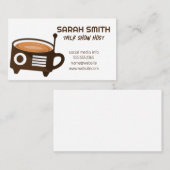 Kaffee-Radio-Logo | Podcast Talk Show Host Visitenkarte (Vorne/Hinten)