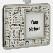 Kaffee Rahmen-Ornament Silber (Rechts)