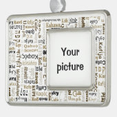 Kaffee Rahmen-Ornament Silber (Links)