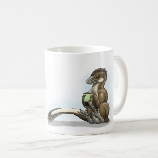 Kaffee-Raubvogel-Tasse Kaffeetasse (VorderseiteRechts)