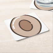 Kaffee Rechteckiger Pappuntersetzer (angewinkelt)