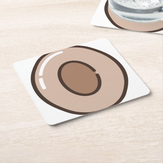 Kaffee Rechteckiger Pappuntersetzer (angewinkelt)