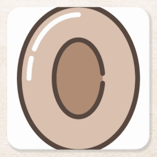 Kaffee Rechteckiger Pappuntersetzer