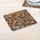 Kaffee Rechteckiger Pappuntersetzer (angewinkelt)