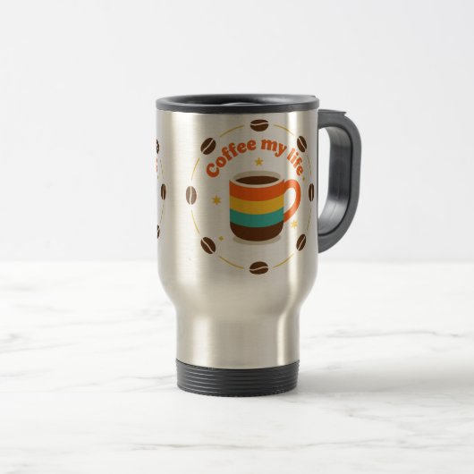 Kaffee Reisebecher (VorderseiteRechts)