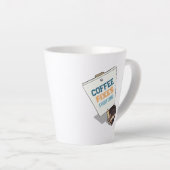 Kaffee repariert alles Funny Igel Picket Zeichen Milchtasse (Rechte Ecke)