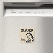 KAFFEE RETRO HOUSEWIFF MAGNETS MAGNET (In Situ (Geschirrspüler))
