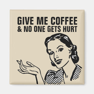 KAFFEE RETRO HOUSEWIFF MAGNETS MAGNET