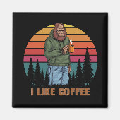 Kaffee-Retro Magnet (Vorne)