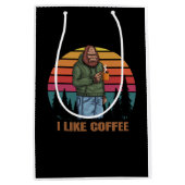 Kaffee-Retro Mittlere Geschenktüte (Vorderseite)