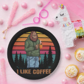 Kaffee-Retro Pappteller (Party)