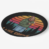 Kaffee-Retro Pappteller (Schrägansicht)