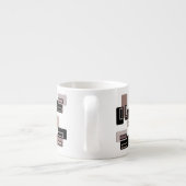 Kaffee-Retro Rechteckeespresso-Tasse Espressotasse (Rückseite)