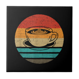Kaffee Retro-Stil Vintage Fliese