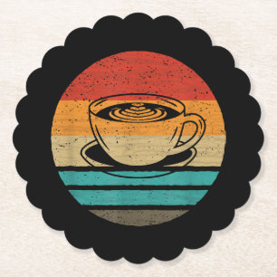 Kaffee Retro-Stil Vintage Untersetzer