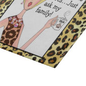 Kaffee rette Leben - frag einfach meiner Familie!" Schneidebrett (Ecke)