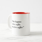 "Kaffee Rette Leben - Meine Familie Gefragt" DIVA Zweifarbige Tasse (Vorderseite Links)