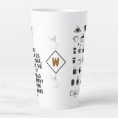 Kaffee Rette Leben Meme | Maßgeschneiderte Preisli Milchtasse (Vorderseite)